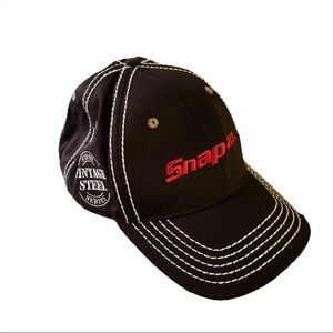 Snap-On Tools Black Baseball Cap Hat Strapback Vintage Steel First Series Choko